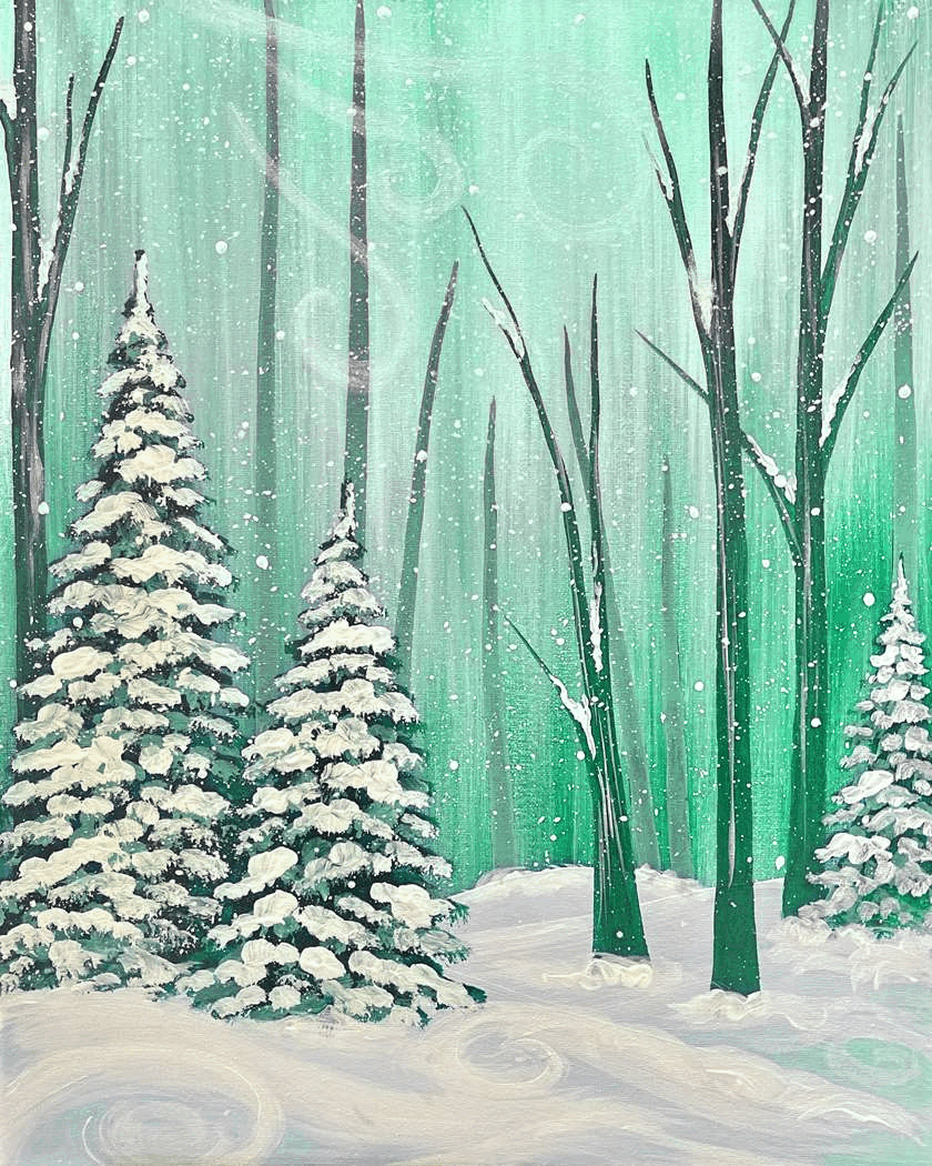 Windswept Winter Woods
